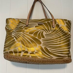 KATE SPADE AUTH $299 Women's Gold Grant Street Jules Tote Bag